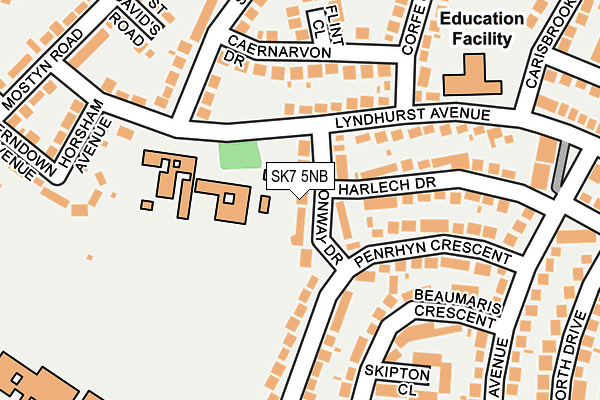 SK7 5NB map - OS OpenMap – Local (Ordnance Survey)