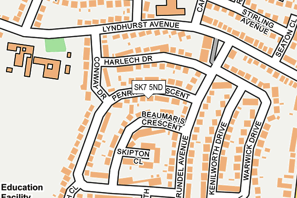 SK7 5ND map - OS OpenMap – Local (Ordnance Survey)