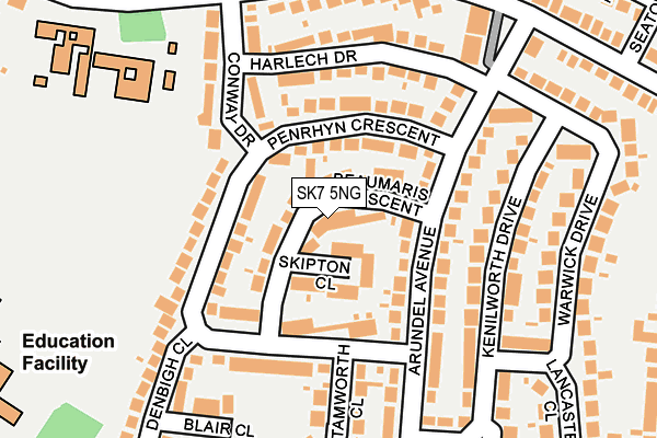 SK7 5NG map - OS OpenMap – Local (Ordnance Survey)