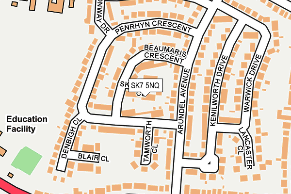 SK7 5NQ map - OS OpenMap – Local (Ordnance Survey)