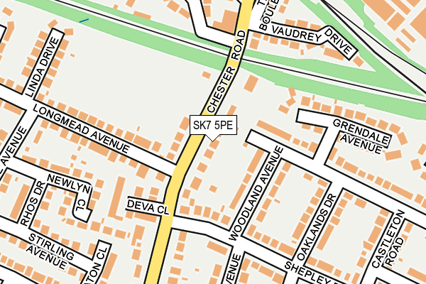 SK7 5PE map - OS OpenMap – Local (Ordnance Survey)