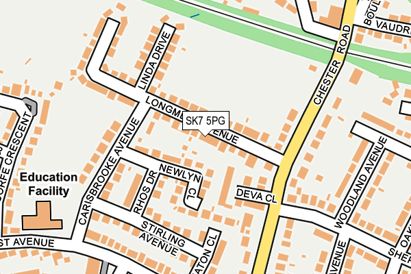 SK7 5PG map - OS OpenMap – Local (Ordnance Survey)