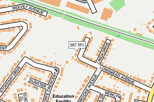 SK7 5PJ map - OS OpenMap – Local (Ordnance Survey)