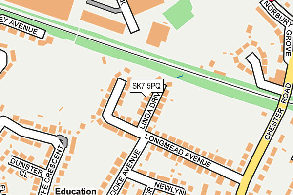 SK7 5PQ map - OS OpenMap – Local (Ordnance Survey)