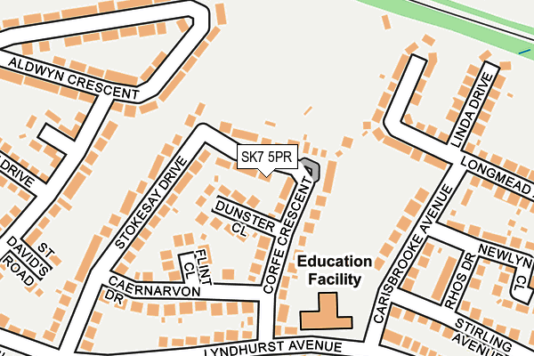SK7 5PR map - OS OpenMap – Local (Ordnance Survey)