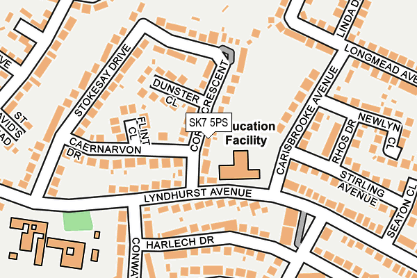 SK7 5PS map - OS OpenMap – Local (Ordnance Survey)