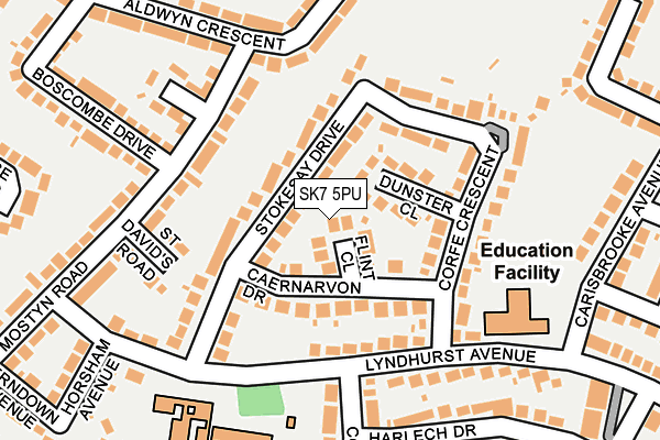 SK7 5PU map - OS OpenMap – Local (Ordnance Survey)