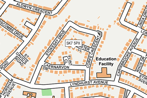 SK7 5PX map - OS OpenMap – Local (Ordnance Survey)