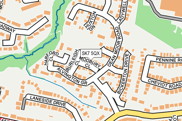 SK7 5QX map - OS OpenMap – Local (Ordnance Survey)