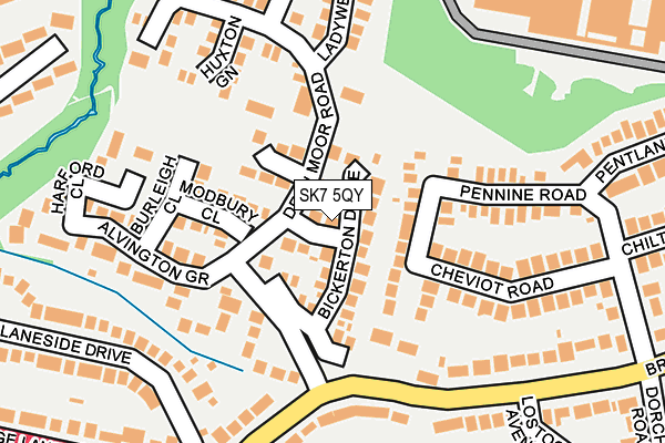 SK7 5QY map - OS OpenMap – Local (Ordnance Survey)