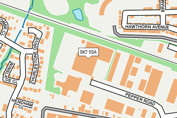 SK7 5SA map - OS OpenMap – Local (Ordnance Survey)