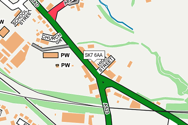 SK7 6AA map - OS OpenMap – Local (Ordnance Survey)