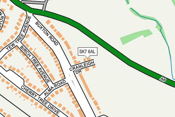 SK7 6AL map - OS OpenMap – Local (Ordnance Survey)