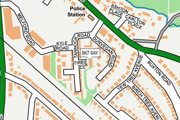SK7 6AY map - OS OpenMap – Local (Ordnance Survey)