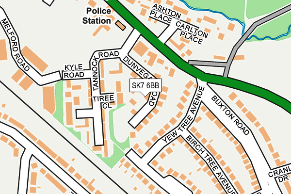 SK7 6BB map - OS OpenMap – Local (Ordnance Survey)