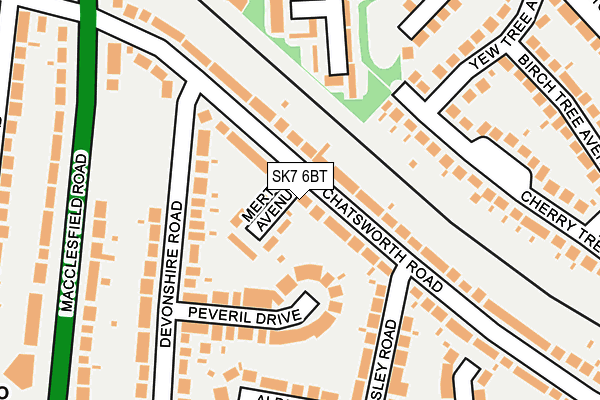 SK7 6BT map - OS OpenMap – Local (Ordnance Survey)