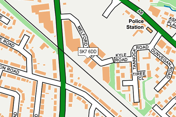 SK7 6DD map - OS OpenMap – Local (Ordnance Survey)