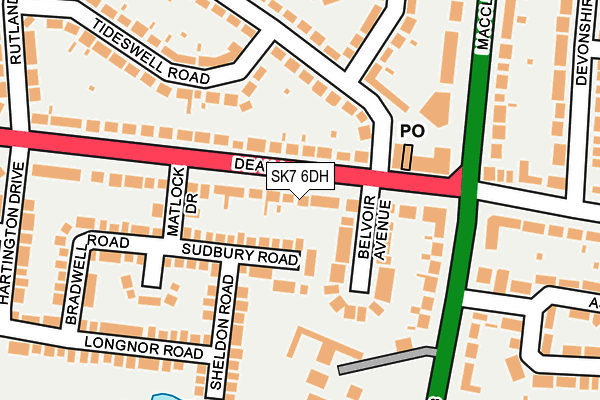 SK7 6DH map - OS OpenMap – Local (Ordnance Survey)