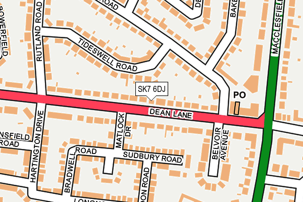 SK7 6DJ map - OS OpenMap – Local (Ordnance Survey)