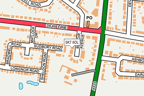 SK7 6DL map - OS OpenMap – Local (Ordnance Survey)