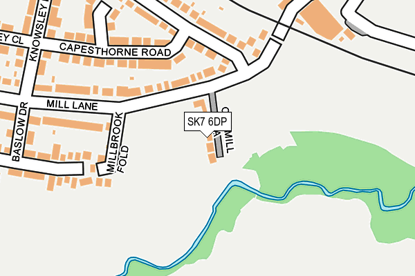 SK7 6DP map - OS OpenMap – Local (Ordnance Survey)
