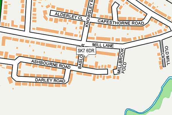 SK7 6DR map - OS OpenMap – Local (Ordnance Survey)