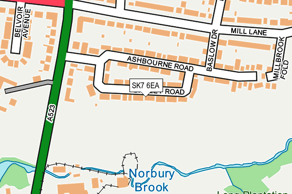 SK7 6EA map - OS OpenMap – Local (Ordnance Survey)