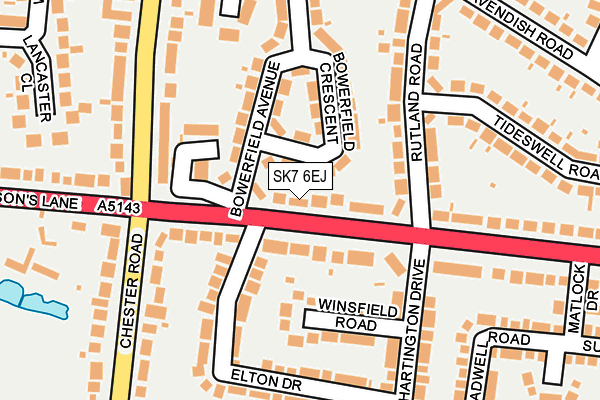 SK7 6EJ map - OS OpenMap – Local (Ordnance Survey)