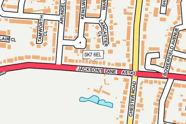 SK7 6EL map - OS OpenMap – Local (Ordnance Survey)