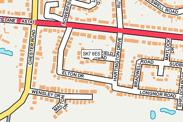 SK7 6ES map - OS OpenMap – Local (Ordnance Survey)