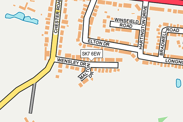 SK7 6EW map - OS OpenMap – Local (Ordnance Survey)