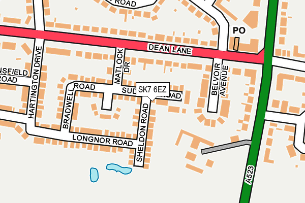 SK7 6EZ map - OS OpenMap – Local (Ordnance Survey)