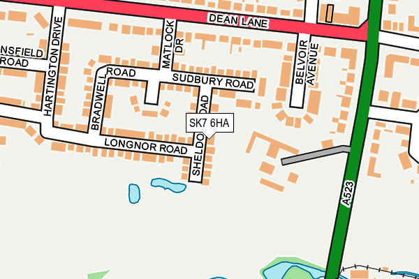 SK7 6HA map - OS OpenMap – Local (Ordnance Survey)
