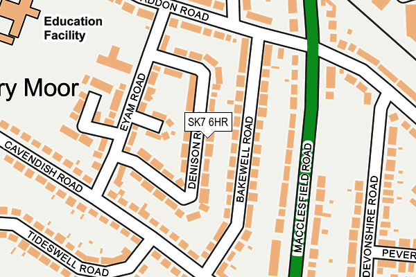 SK7 6HR map - OS OpenMap – Local (Ordnance Survey)