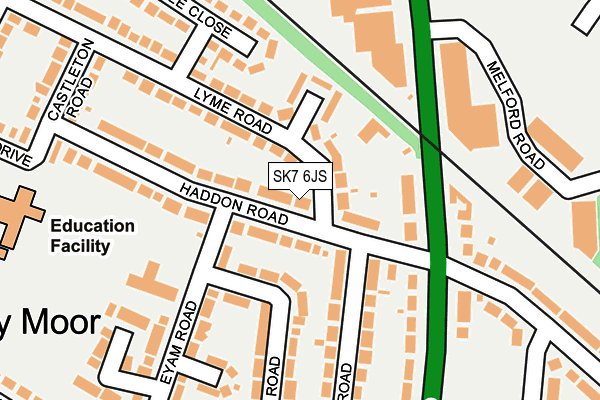 SK7 6JS map - OS OpenMap – Local (Ordnance Survey)