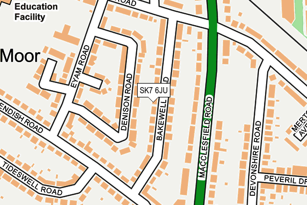 SK7 6JU map - OS OpenMap – Local (Ordnance Survey)