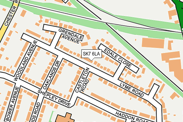 SK7 6LA map - OS OpenMap – Local (Ordnance Survey)