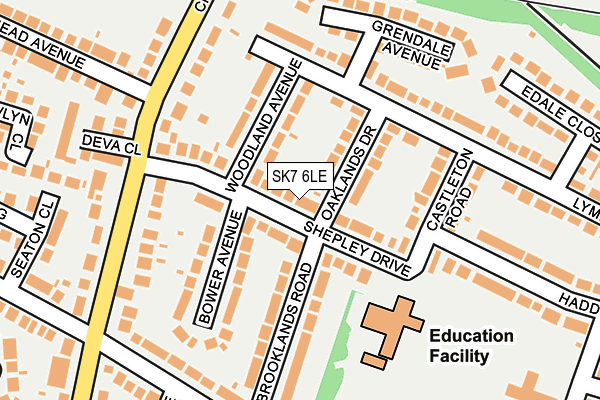 SK7 6LE map - OS OpenMap – Local (Ordnance Survey)