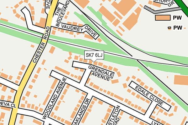 SK7 6LJ map - OS OpenMap – Local (Ordnance Survey)