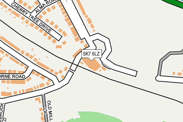 SK7 6LZ map - OS OpenMap – Local (Ordnance Survey)