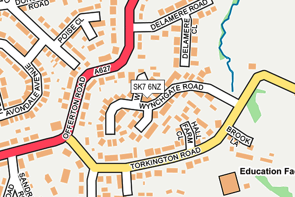 SK7 6NZ map - OS OpenMap – Local (Ordnance Survey)