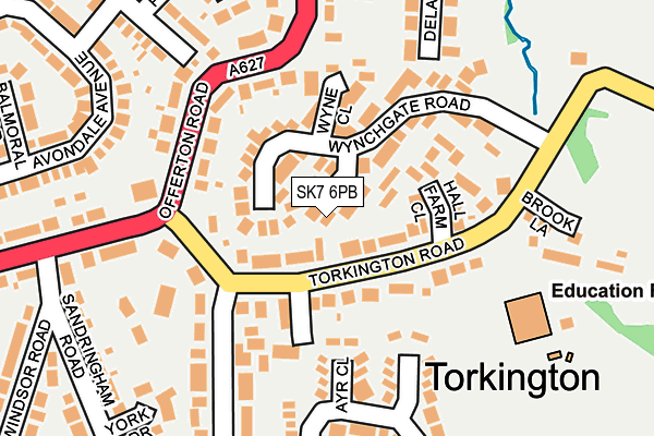 SK7 6PB map - OS OpenMap – Local (Ordnance Survey)