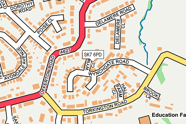 SK7 6PD map - OS OpenMap – Local (Ordnance Survey)