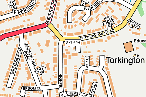 SK7 6PH map - OS OpenMap – Local (Ordnance Survey)