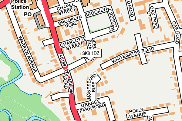 SK8 1DZ map - OS OpenMap – Local (Ordnance Survey)