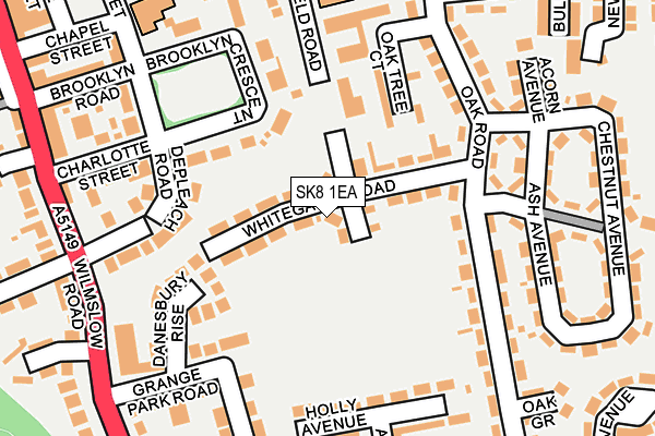 SK8 1EA map - OS OpenMap – Local (Ordnance Survey)