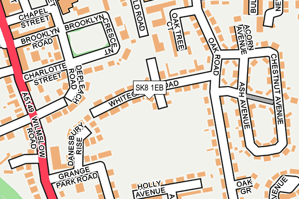 SK8 1EB map - OS OpenMap – Local (Ordnance Survey)