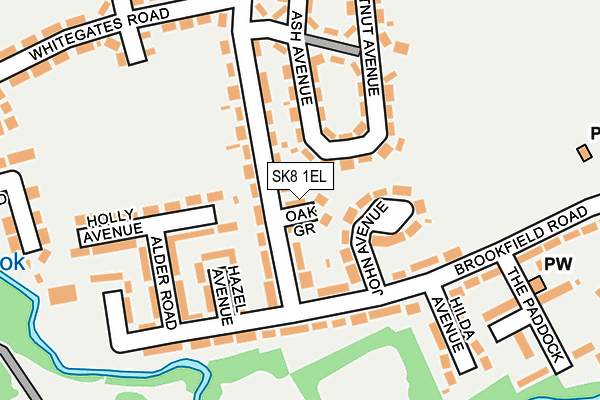 SK8 1EL map - OS OpenMap – Local (Ordnance Survey)