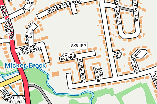 SK8 1EP map - OS OpenMap – Local (Ordnance Survey)