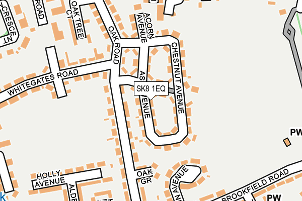 SK8 1EQ map - OS OpenMap – Local (Ordnance Survey)